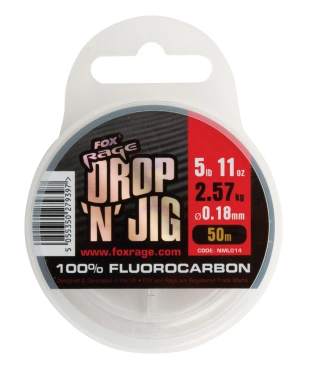 Fox Rage Drop & Jig Fluorocarbon 50m 3 Fox Rage Drop & Jig Fluorocarbon 50m
