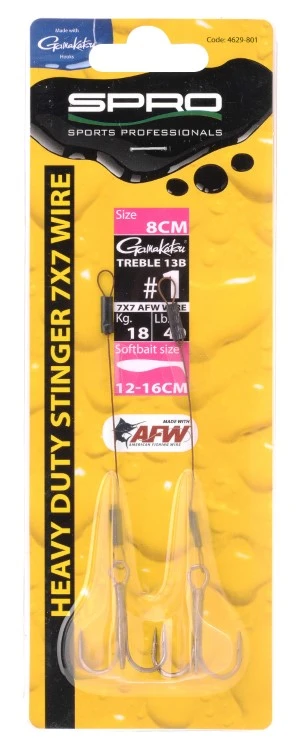 Spro Heavy Duty Stinger 7x7 - Hooksize 1 3 Spro Heavy Duty Stinger 7x7 - Hooksize 1