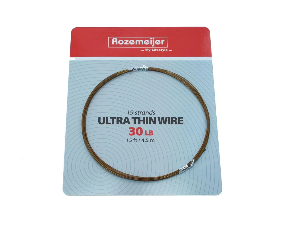 Rozemeijer Ultra Thin Wire 1x19 Strand 4,5m 4 Rozemeijer Ultra Thin Wire 1x19 Strand 4,5m - Afbeelding 2