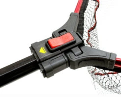 Rozemeijer Folding Trap DLX Tele Rubberized Net 70x60cm -Sportvisserserdenhaag Winkel 76017 block open