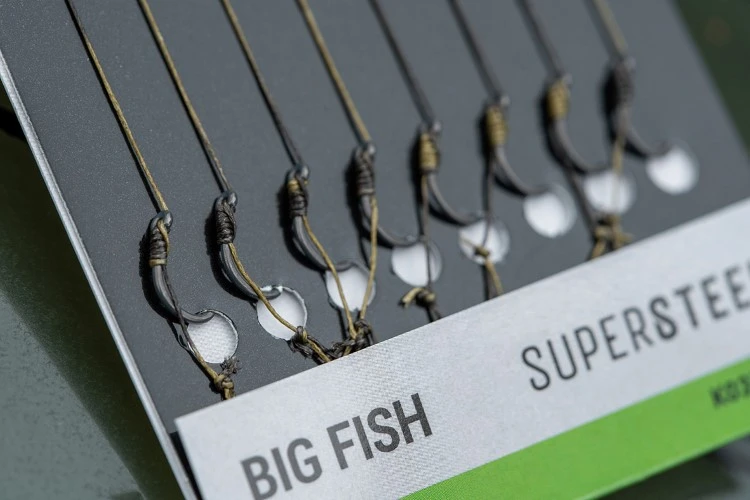 Korum Big Fish Braided Hair Rigs 6” 15cm Barbless 5 Korum Big Fish Braided Hair Rigs 6” 15cm Barbless - Afbeelding 3