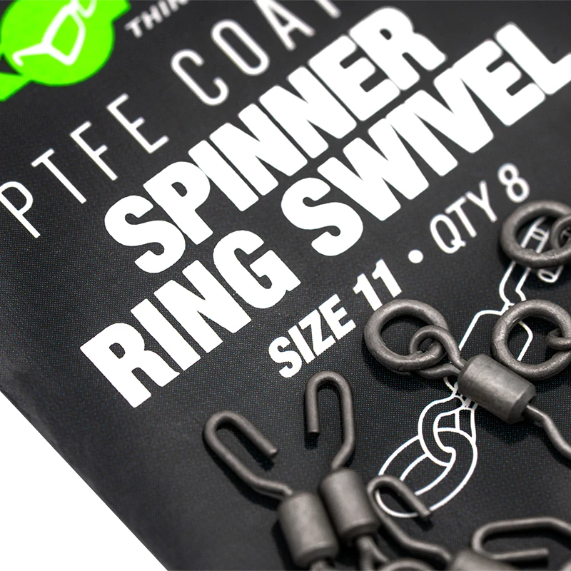Korda PTFE Spinner Ring Swivel Size 11 4 Korda PTFE Spinner Ring Swivel Size 11 - Afbeelding 2