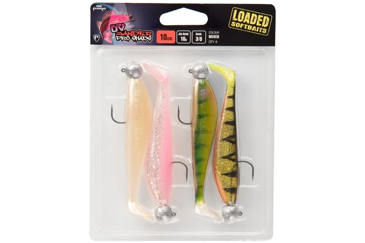 Fox Rage Zander Pro Loaded UV Mixed Colour Packs X4 3 Fox Rage Zander Pro Loaded UV Mixed Colour Packs X4